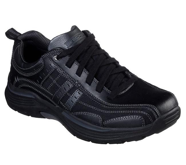 Zapatos Sin Cordones Skechers Hombre - Expended Negro MKPRN0619